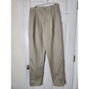 Vintage Wrangler Women’s Casual Pants Size Misses 14x34 USA Made Pleated Tapored